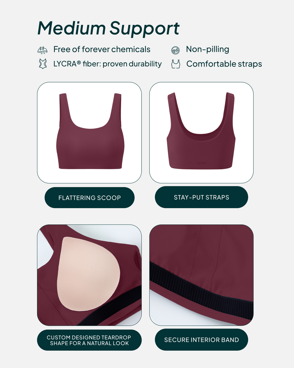 FlexFlow Scoop Neck Bra