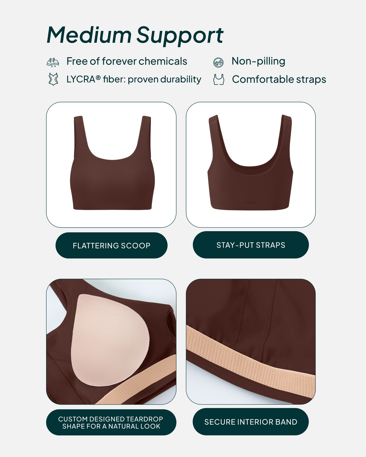 FlexFlow Scoop Neck Bra