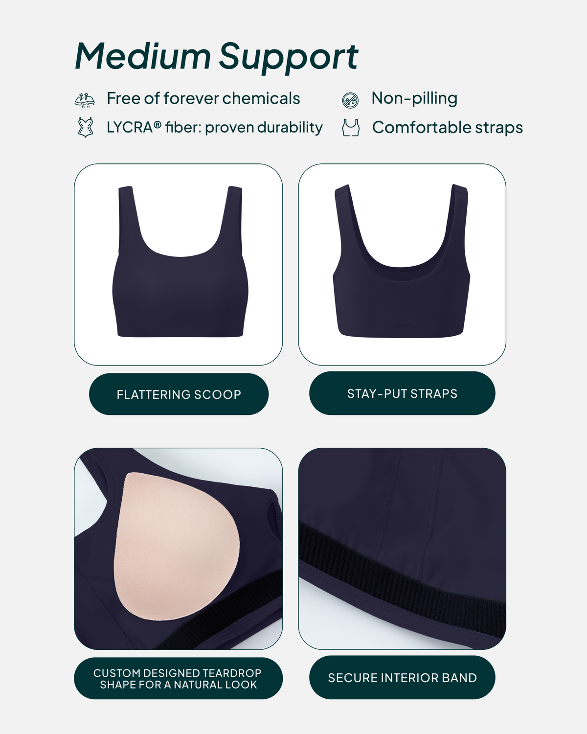 FlexFlow Scoop Neck Bra