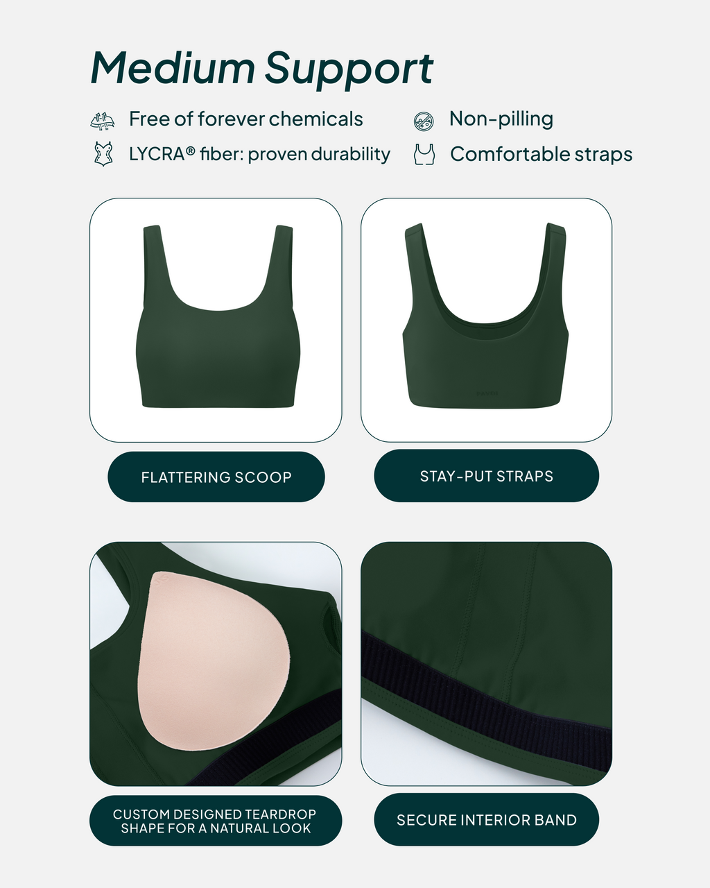 FlexFlow Scoop Neck Bra