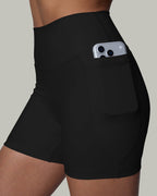 FlexFlow High-Rise 4" Shorts with Pockets