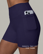 FlexFlow High-Rise 4" Shorts with Pockets