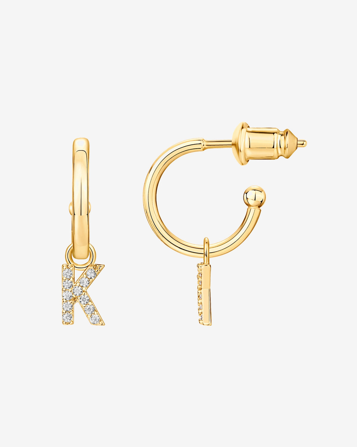 Letter Drop Hoops