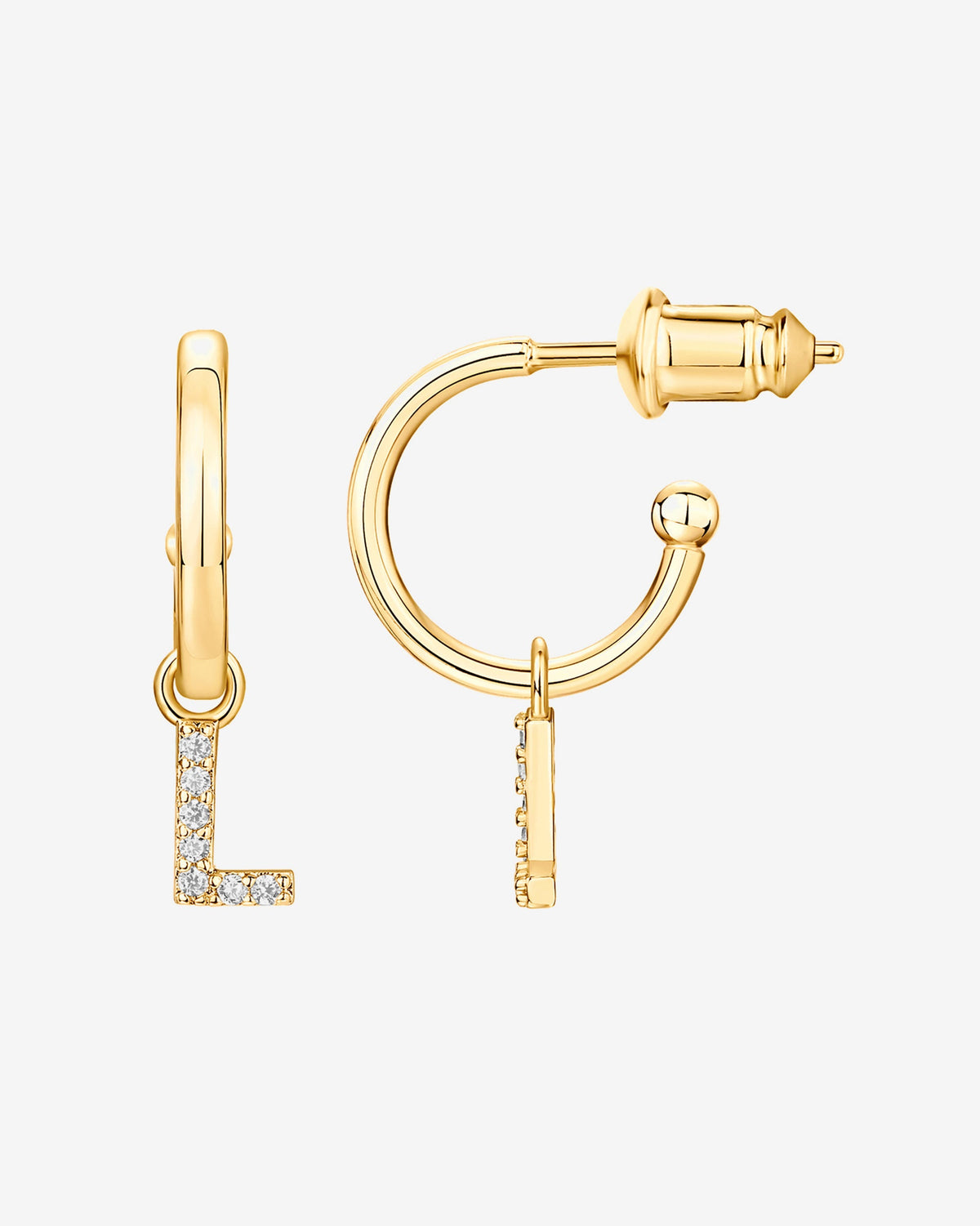 Letter Drop Hoops