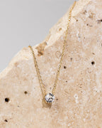 Vermeil Solitaire Necklace