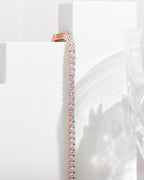 Classic 3mm Round Cut Cubic Zirconia Tennis Bracelet