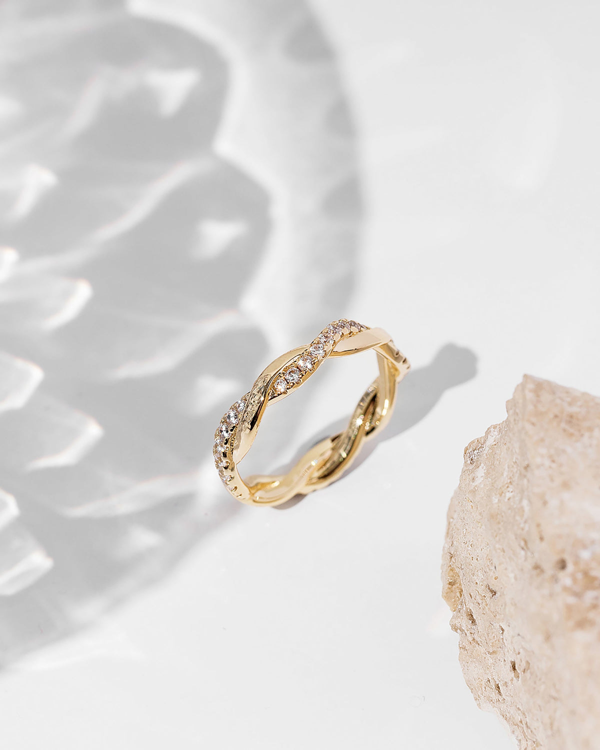 Vermeil Braided Eternity Band