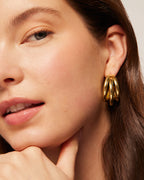 Triple Multi Hoop Chunky Earrings