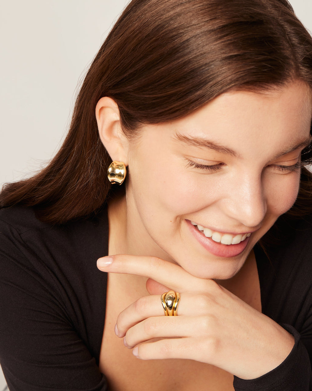Angel Chunky Hoop Earrings