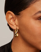 Wavy Statement Hoops