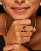 Multi Colored Chunky Ring