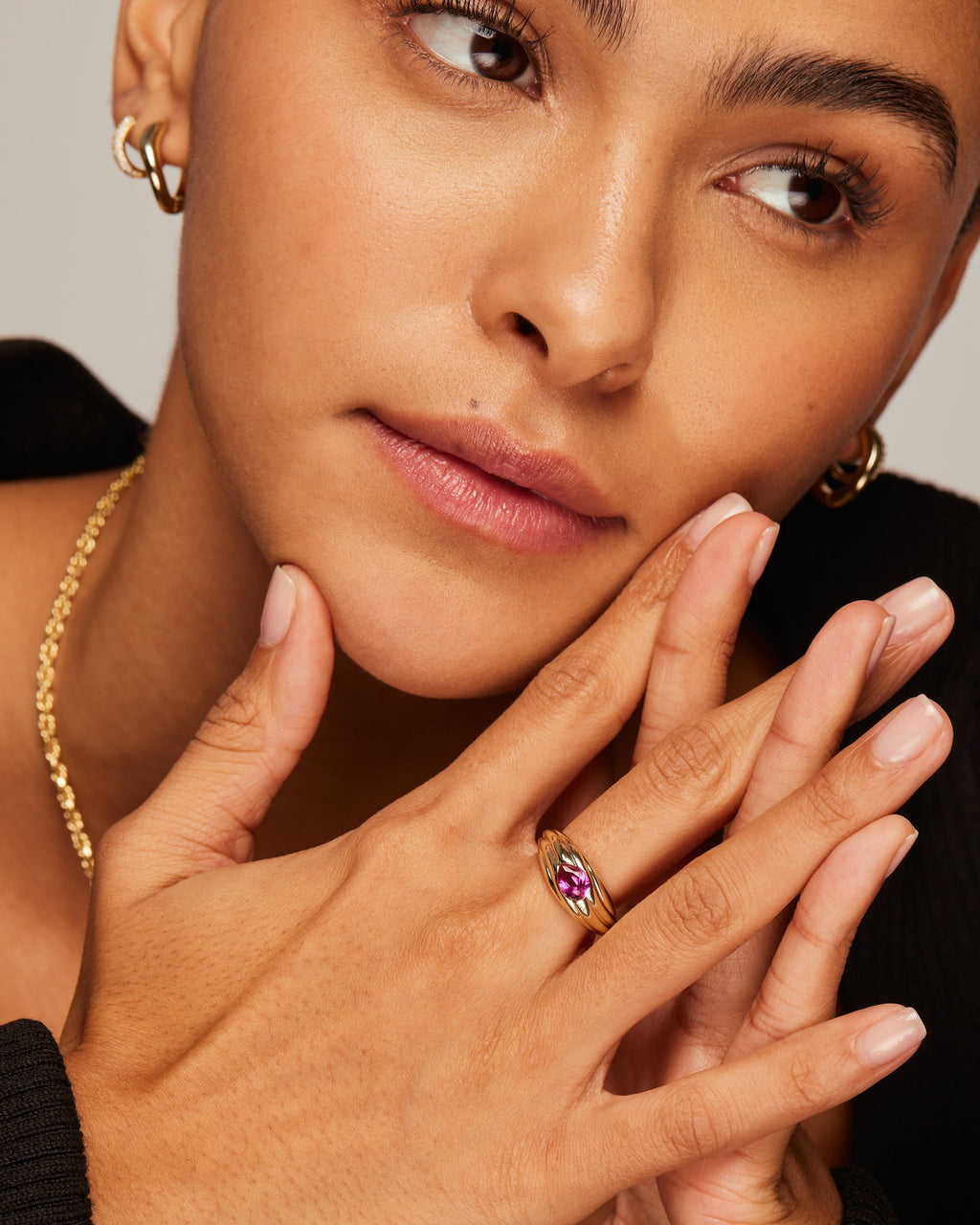 Multi Colored Chunky Ring