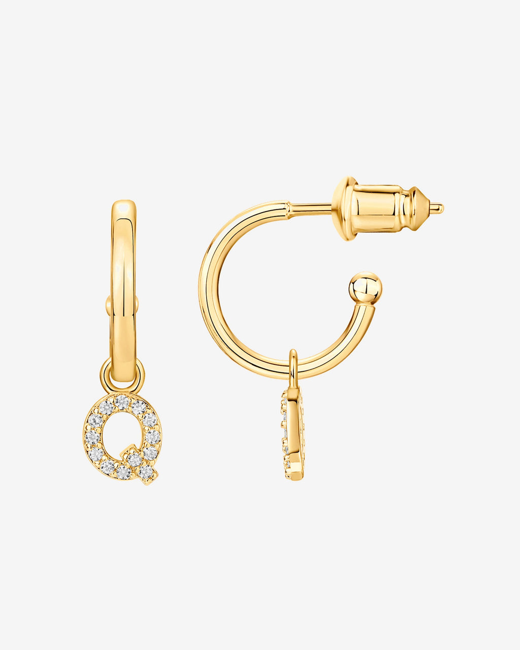Letter Drop Hoops