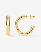 Vermeil Round Chunky Hoops
