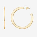 Flat Gold Hoops