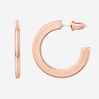 Flat Gold Hoops