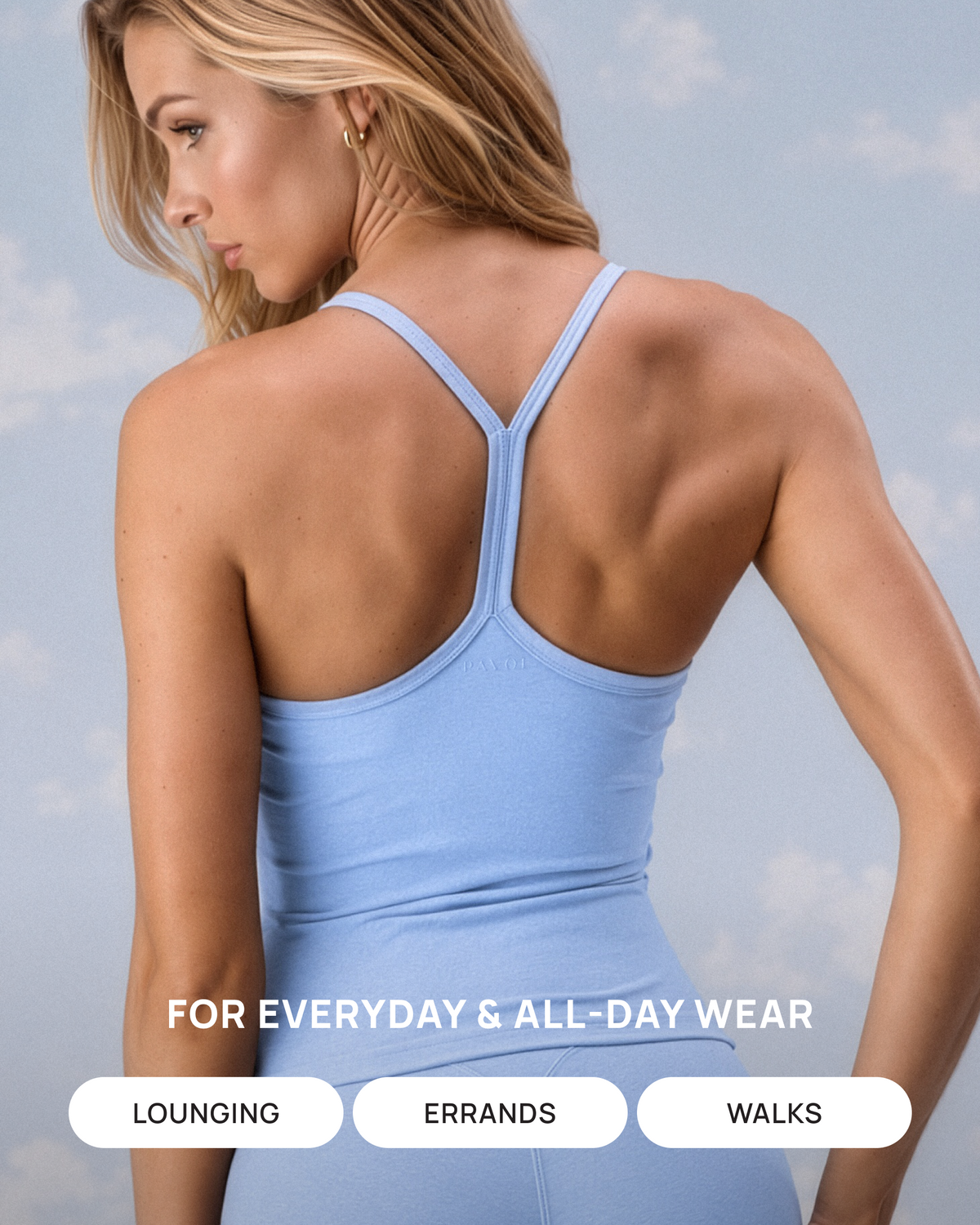 CloudBlend Racer Back Tank Top