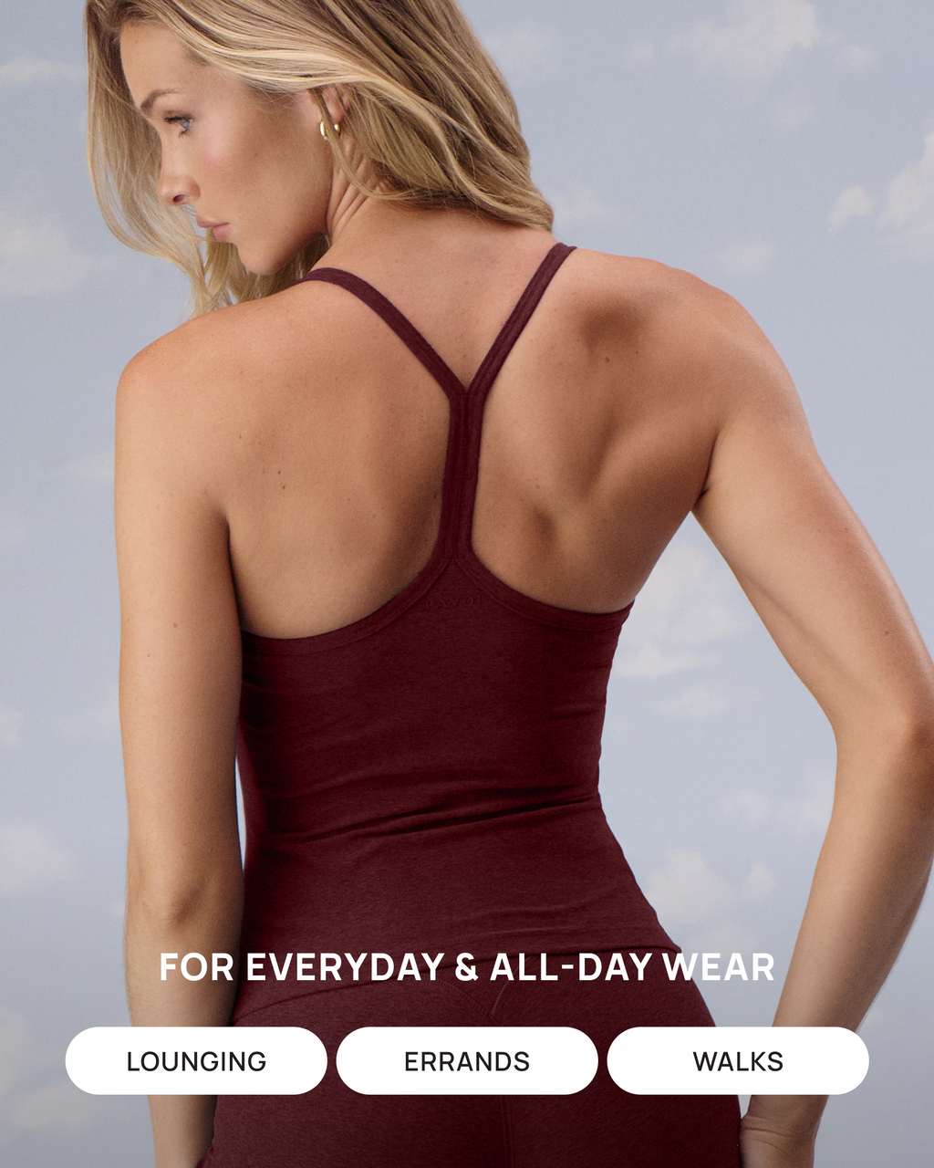 CloudBlend Racer Back Tank Top