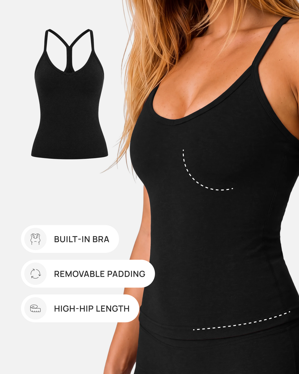 CloudBlend Racer Back Tank Top