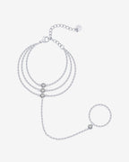 Waterproof Layered Hand Chain Bracelet