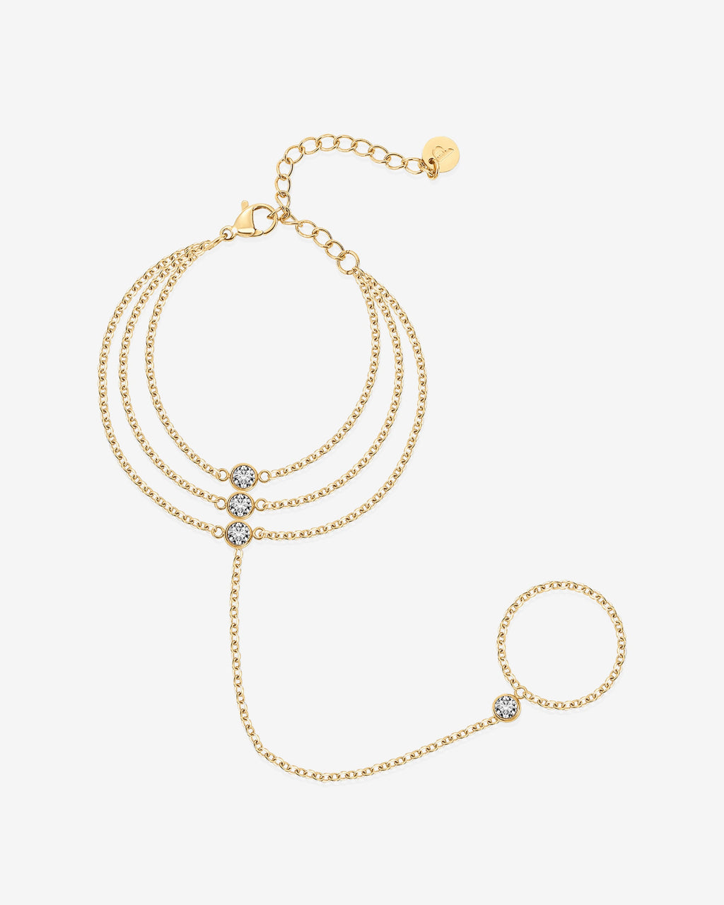 Waterproof Layered Hand Chain Bracelet