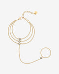 Waterproof Layered Hand Chain Bracelet