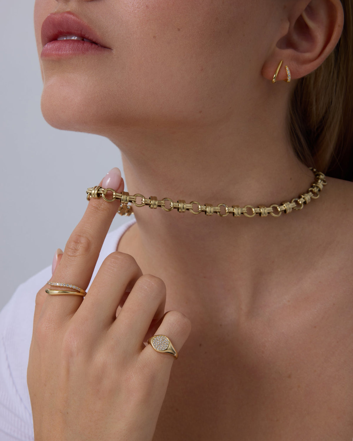 Waterproof Chunky Link Chain Necklace