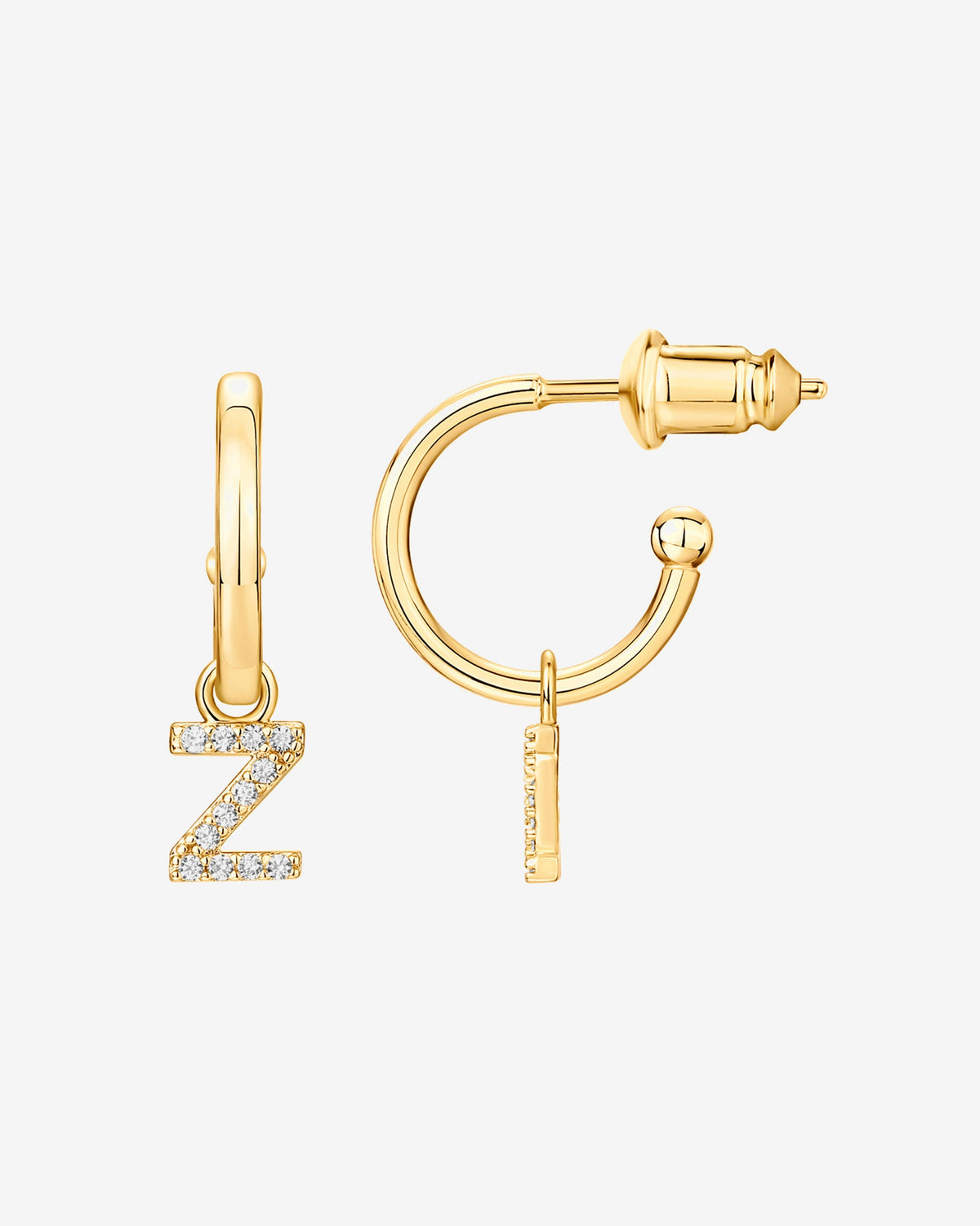 Letter Drop Hoops