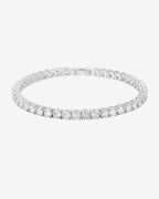 Sparkling 4mm Round Cut Cubic Zirconia Tennis Bracelet