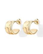Waterproof Bold Textured Hoop Earrings