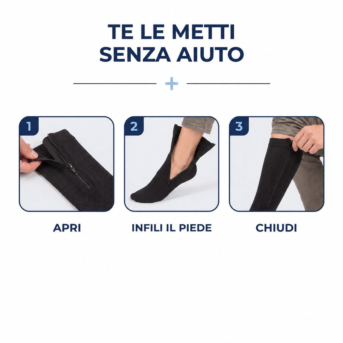 Calze a Compressione con Zip Covexia™