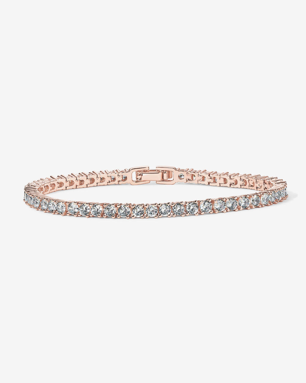 Classic 3mm Round Cut Cubic Zirconia Tennis Bracelet