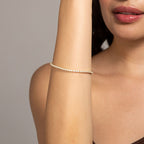 Dainty Round Cubic Zirconia Tennis Bracelet