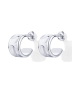 Waterproof Bold Textured Hoop Earrings