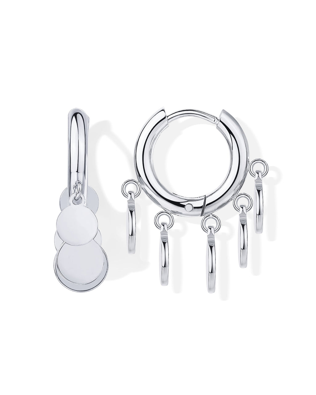 Waterproof Round Charm Dangle Earrings