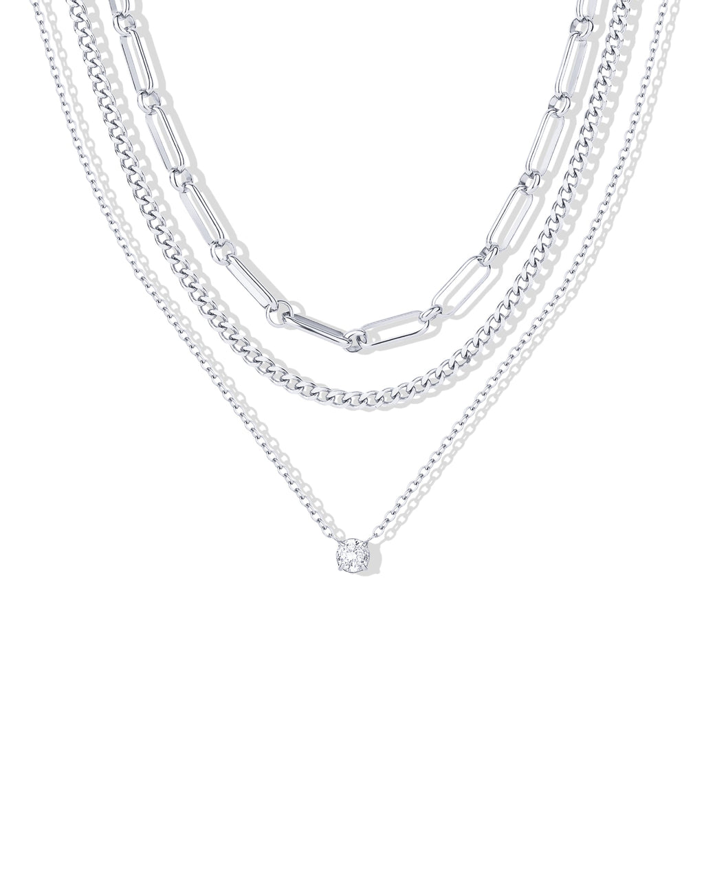 Waterproof Layered Chain Necklace