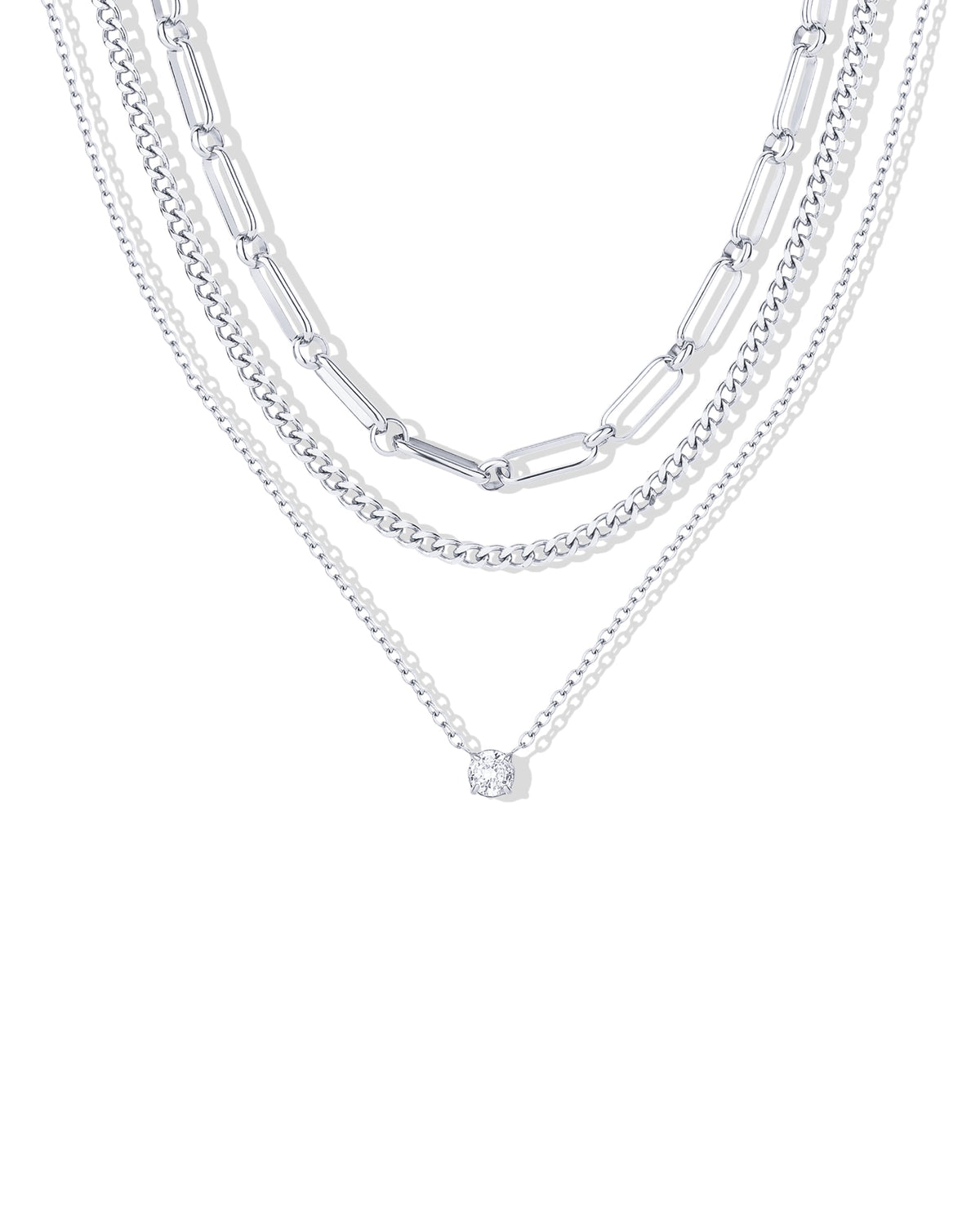 Waterproof Layered Chain Necklace