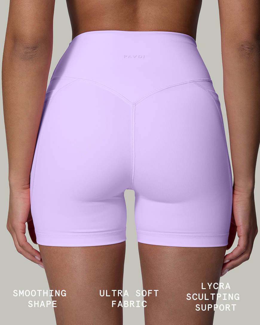 FlexFlow High-Rise 4" Shorts with Pockets