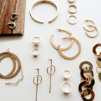 Flat Gold Hoops