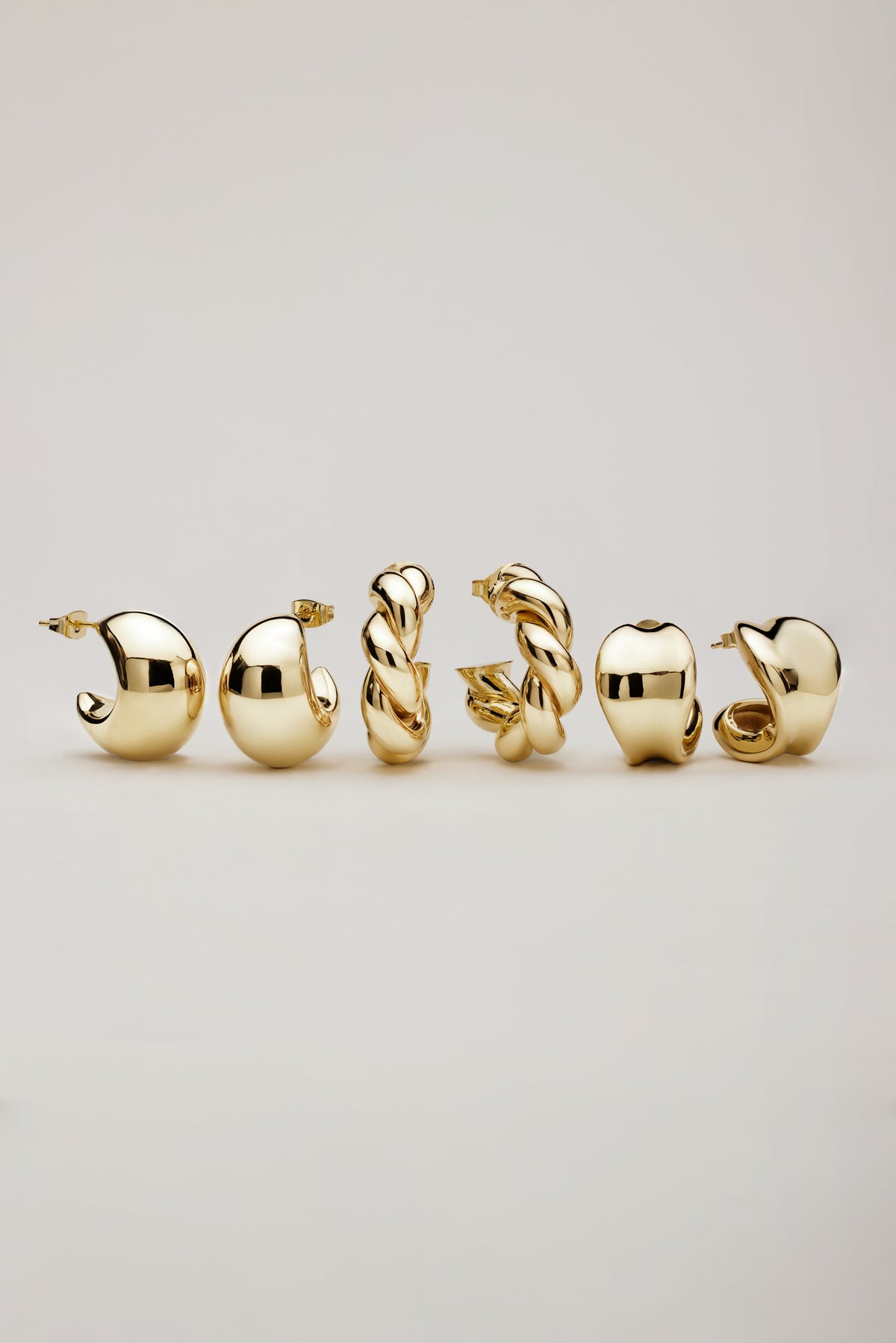 Gold earrings