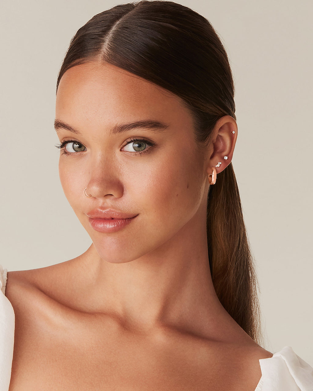 Opal Screw Back Studs