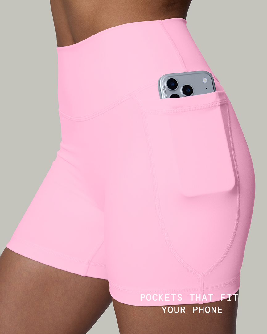FlexFlow High-Rise 4" Shorts with Pockets